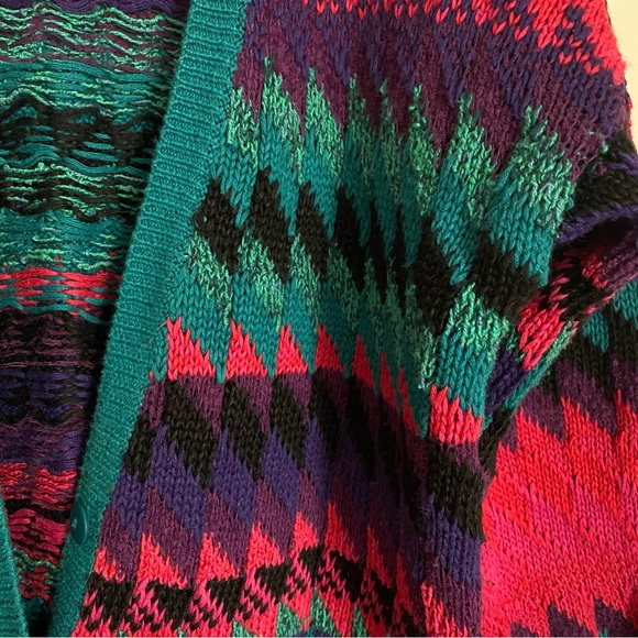 Vintage Cardigan Segrets Sun Prints Size M - Picture 4 of 6